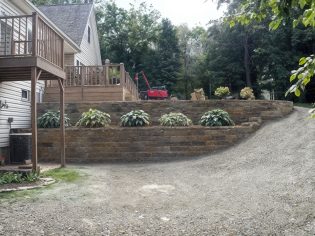stone retaining wall example