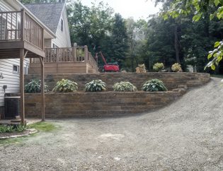 stone retaining wall example